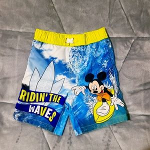 4/$20 Toddler Boy's Disney Mickey Swim Trunks